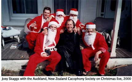 Joey Skaggs with New Zealand Cacophony Society, 2000