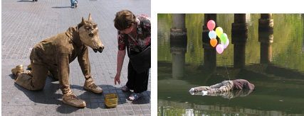 Street installations by Mark Jenkins Street installations by Mark Jenkins