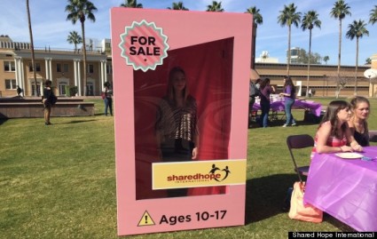 Anti-sex trafficking stunt at the Super Bowl